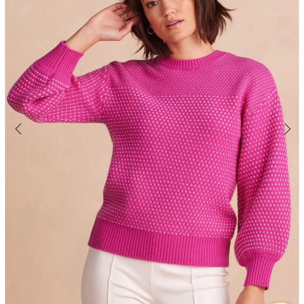 Summersalt The Luxe Cashmere Blend Mix Stitch Sweater Luxury Soft Women's XXL